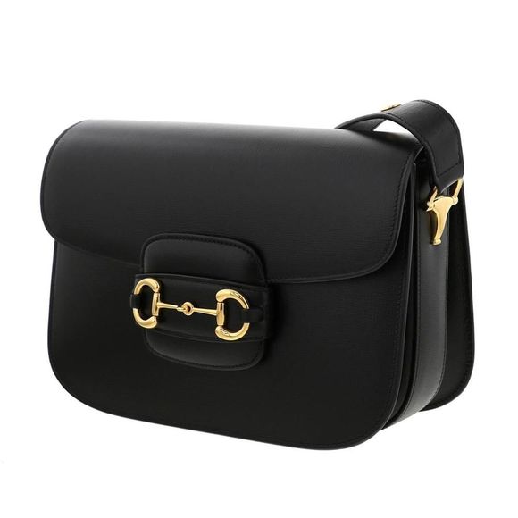 Gucci Shoulder Bag Horsebit Black - Picture 2 of 6